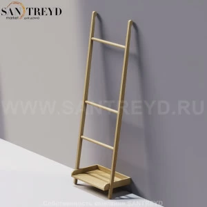 Agape STAIRS Вешалка для полотенец с одной полкой под натуральный дуб ACOM0532NRT