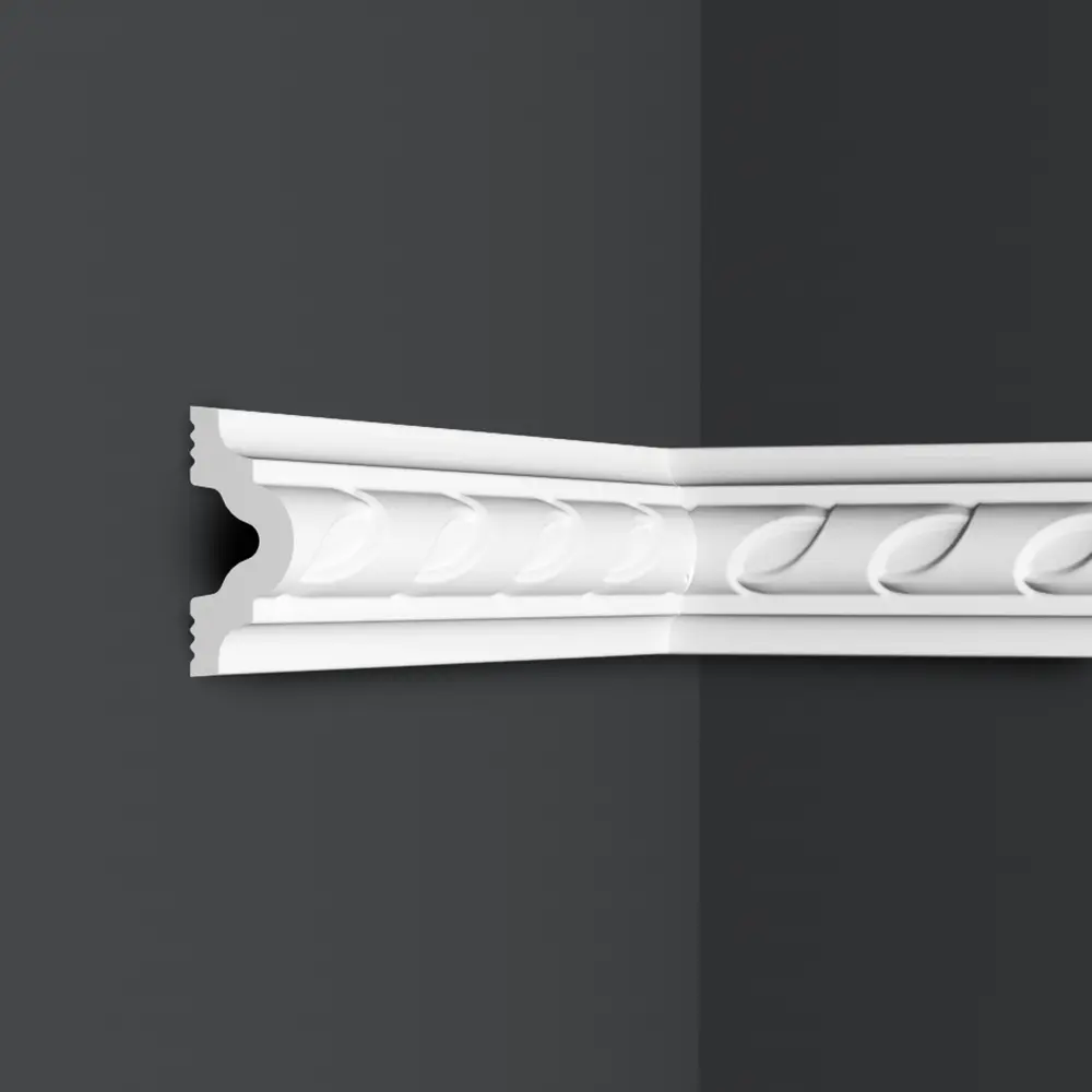 Молдинг полистирол ударопрочный Format 18002D белый 18x40x2000 мм STLM-2143391