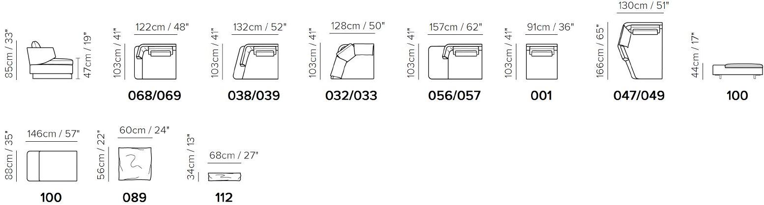 Natuzzi Модульный угловой диван sun-id-1412832 - Вид №3