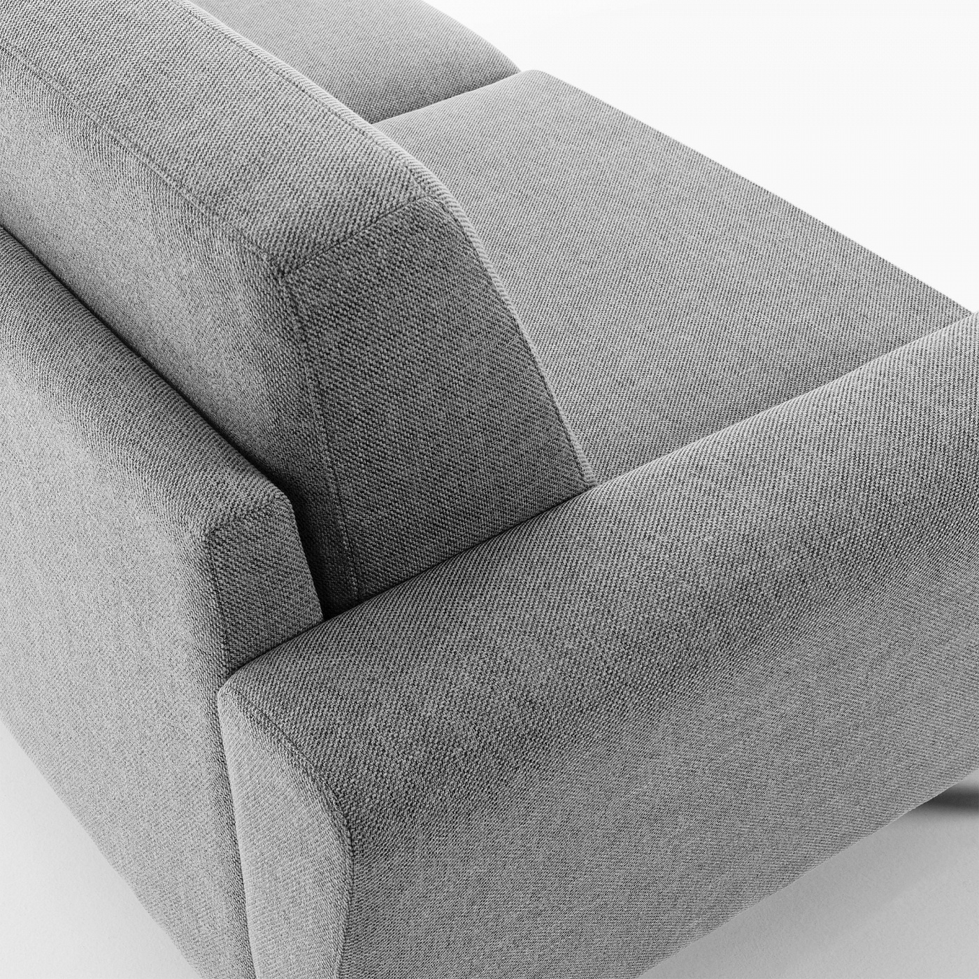 071395 Диван Guy 3х местный светло-серый La Forma Narnia  - Вид №5