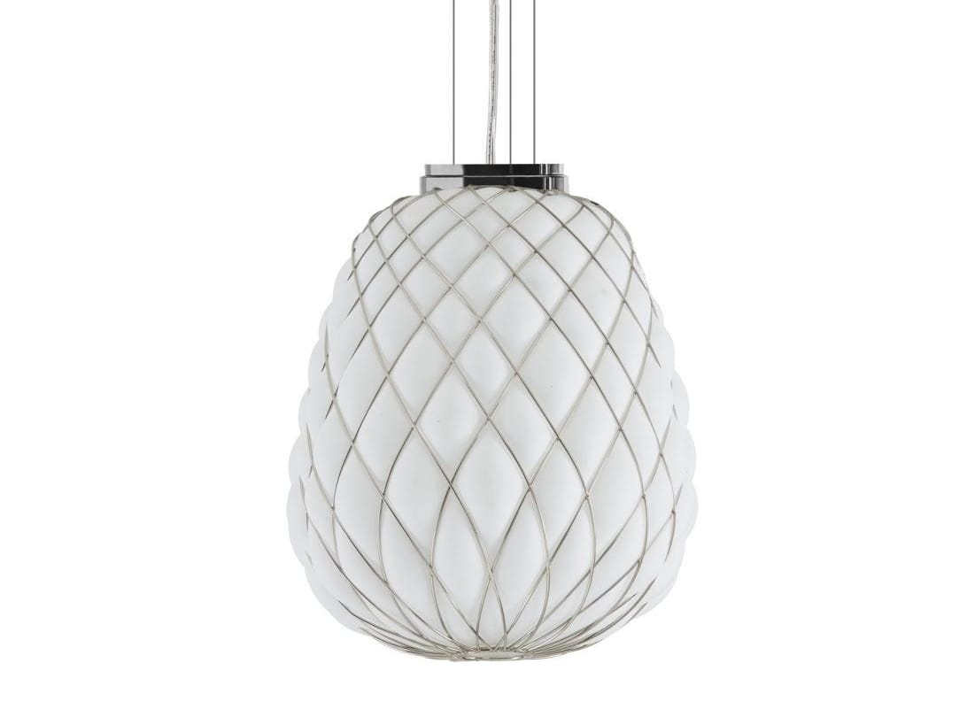 Стеклянный и металлический подвесной светильник FontanaArte Pinecone ARCH-00121081 - Вид №1