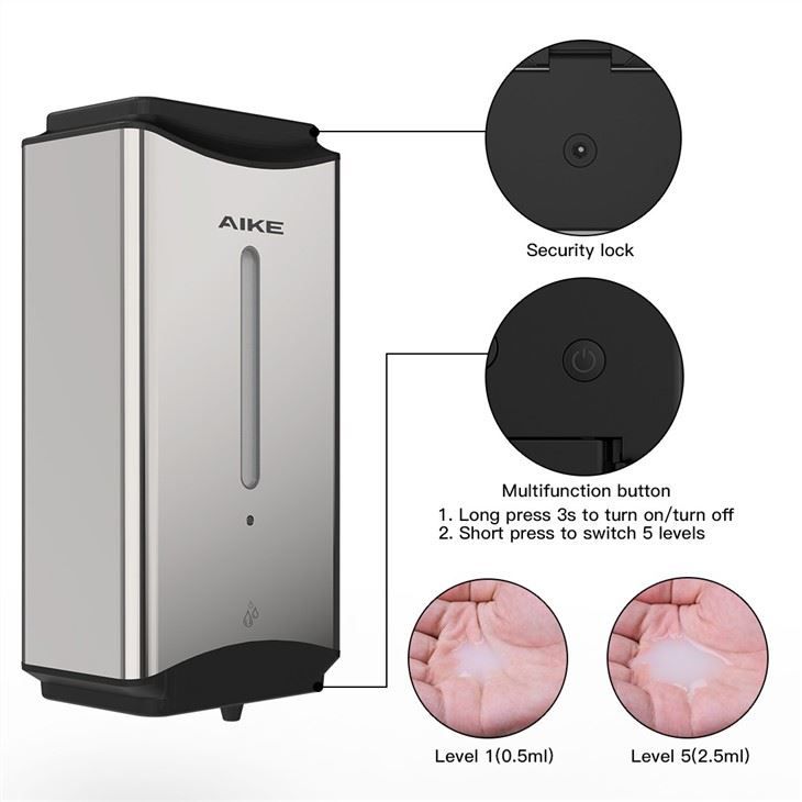 Автоматический дозатор жидкого мыла AIKE AK1206_190  - Вид №4