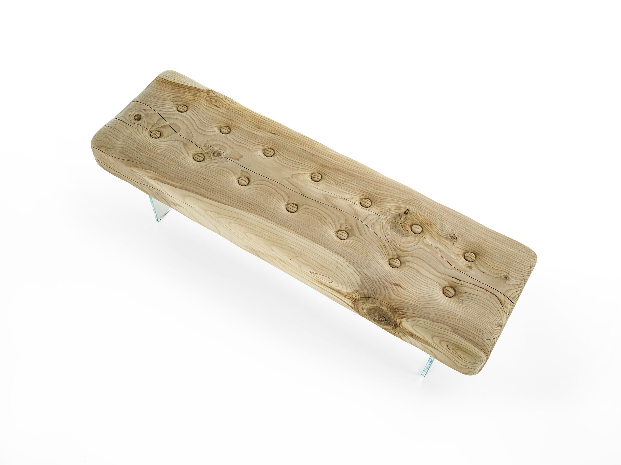 Кедровая и стеклянная скамейка Riva 1920 GIACINTO ARCH-00024609 - Вид №2