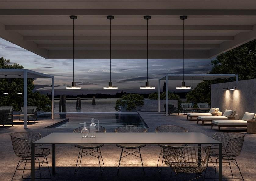 PANZERI Подвесной светильник для улицы из алюминия и стекла Venexia sun-id-1513939 - Вид №1