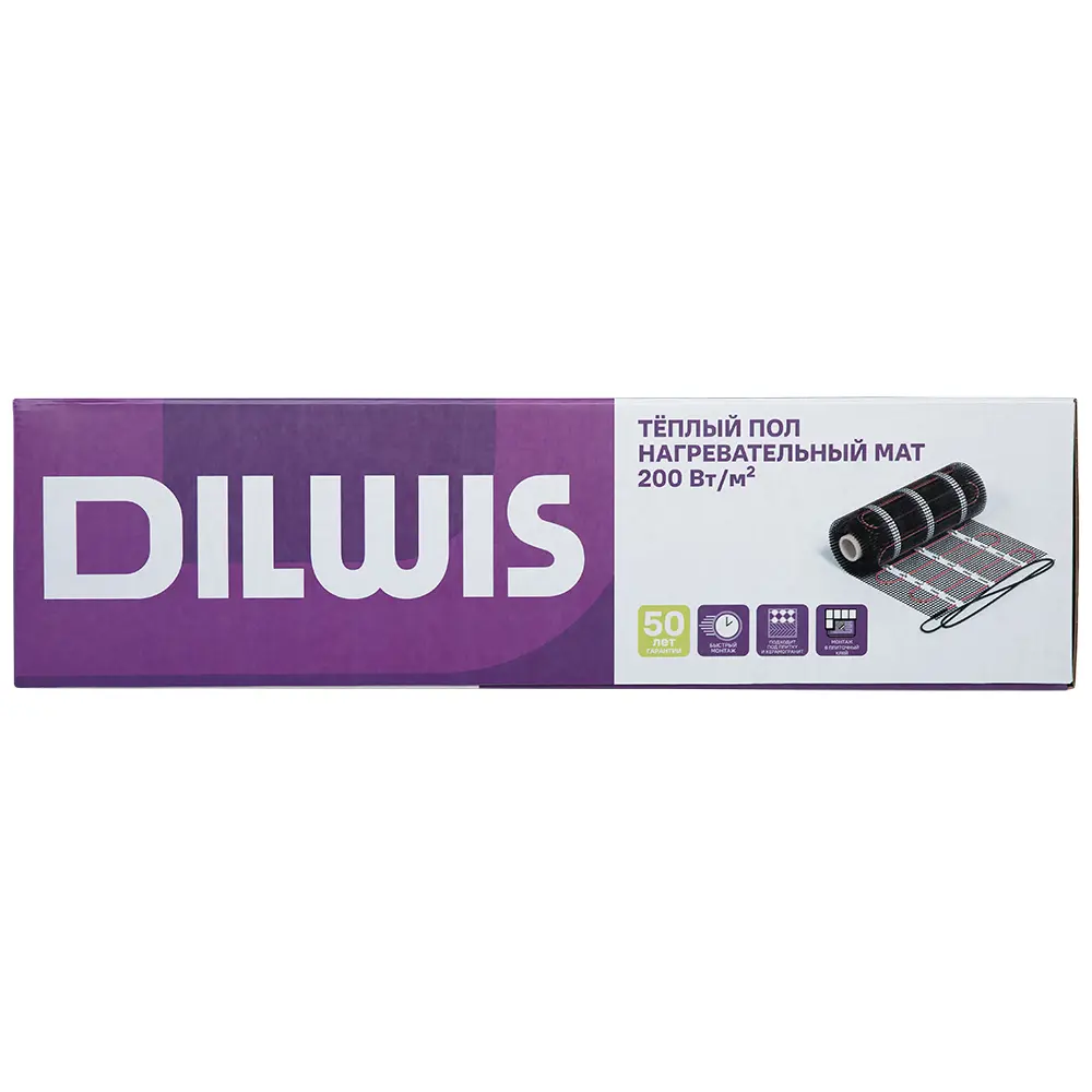 DILWIS Нагревательный мат для комфортного теплого пола 2.5 м² 89398475 STLM-1425802 - Вид №2