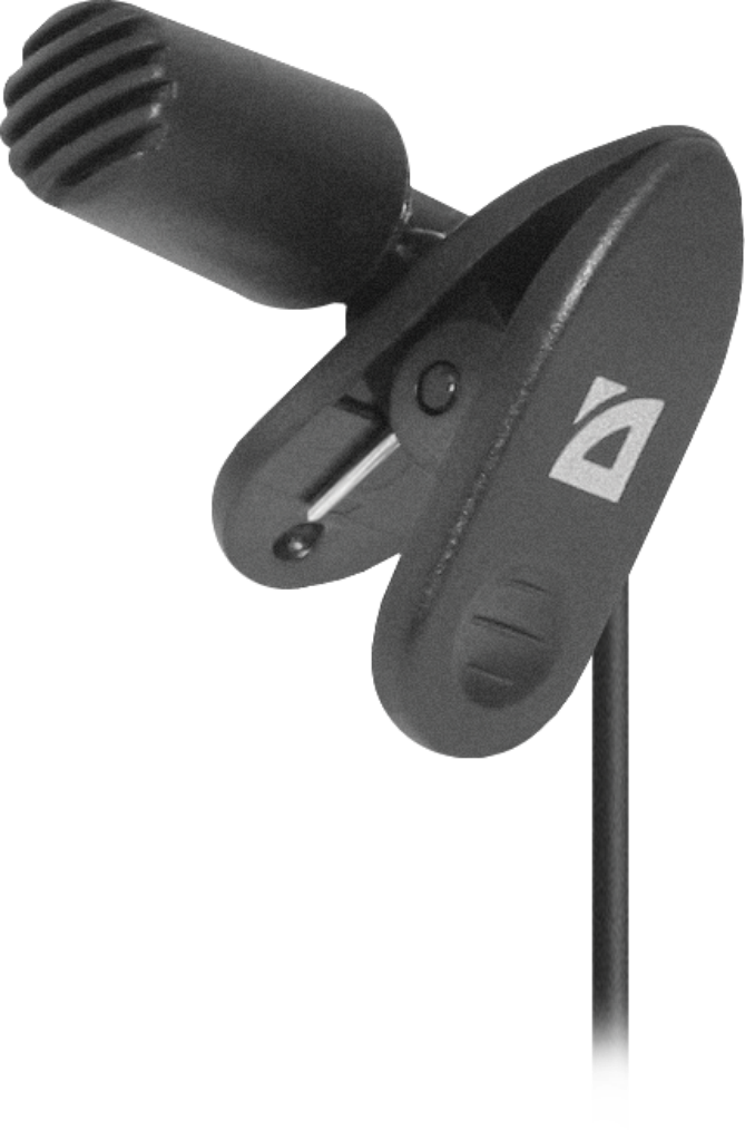 64109 микрофон компьютерный mic-109 черный, на прищепке, 1,8 м Defender Santreyd  - Вид №2