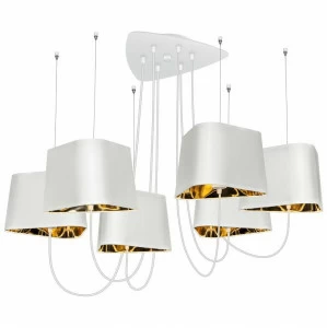 Люстра подвесная белая 6 ламп Loft 1167-6WH LOFT IT ДИЗАЙНЕРСКИЕ, LOFT1167 00-3834202 Белый