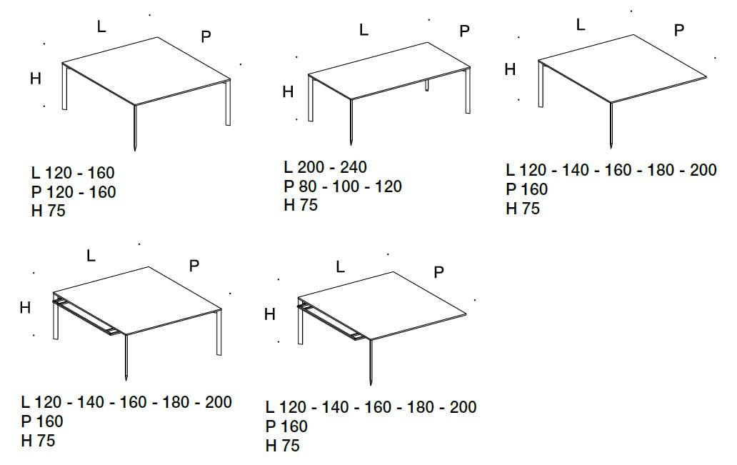 Квадратный стол для встреч Citterio осколок ARCH-00145182 - Вид №2