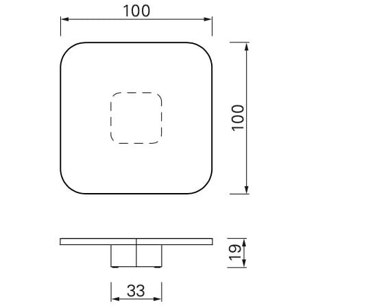 Алюминиевый квадратный журнальный столик Classicon лук ARCH-00039837 - Вид №5