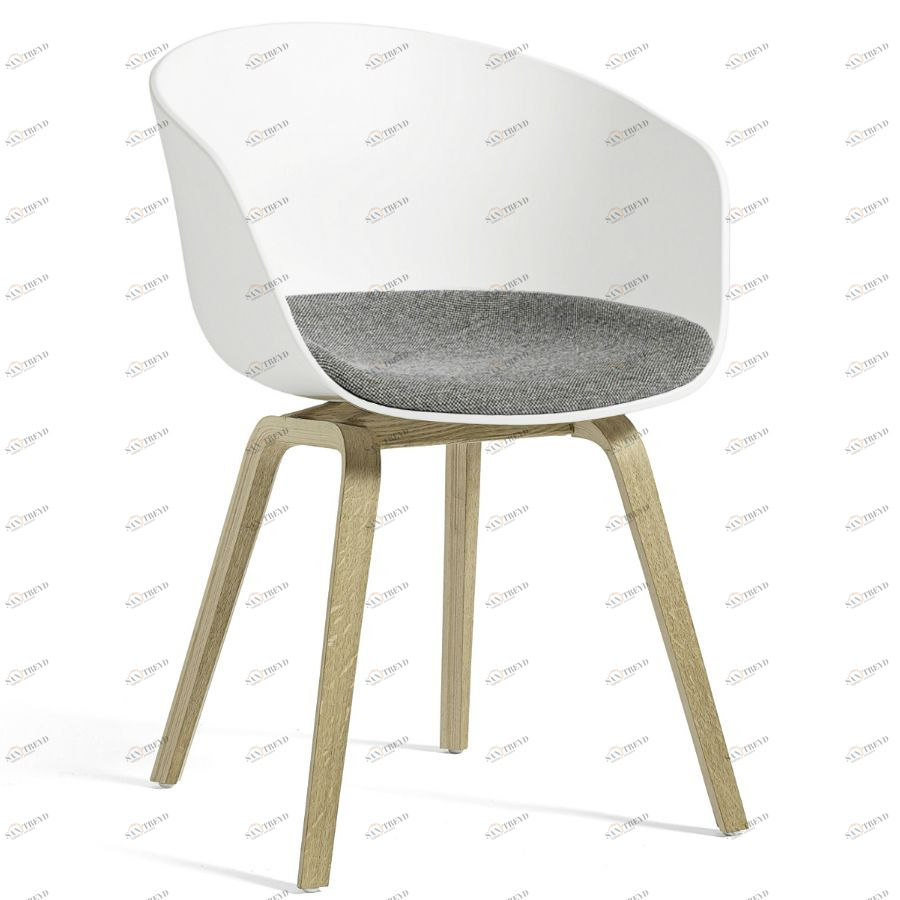 Стул AAC22 с подушкой, светло-серый с белым Hay 222041120