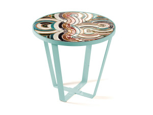 Круглый керамический журнальный столик