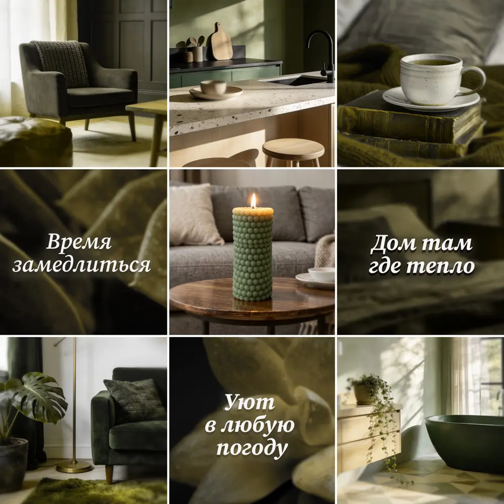 Античная свеча Бусы 9.5 цвет зеленый 89456054 STLM-2128786 Santreyd  - Вид №2