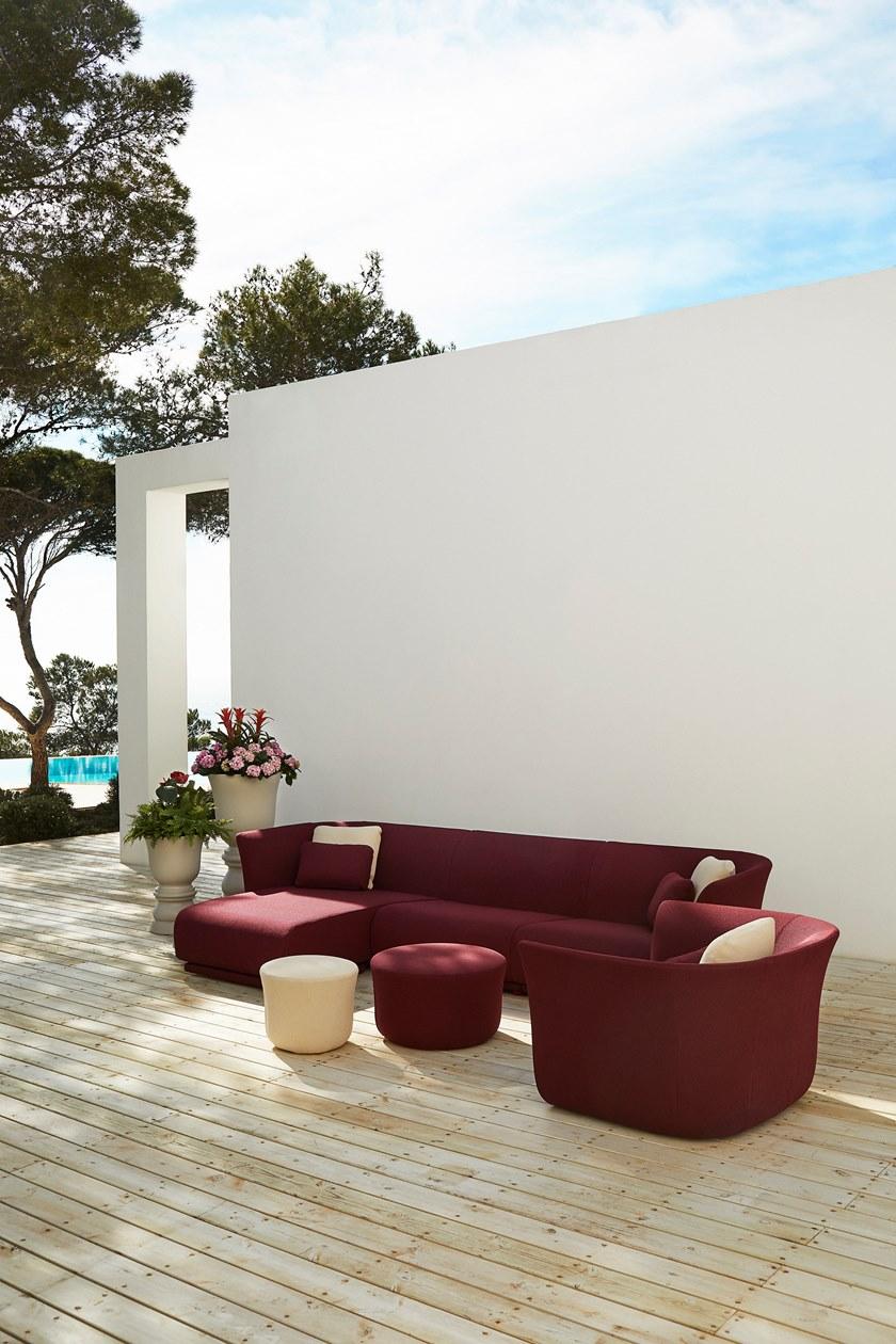 VONDOM Садовый диван из модульной ткани Suave sun-id-1385905 - Вид №4