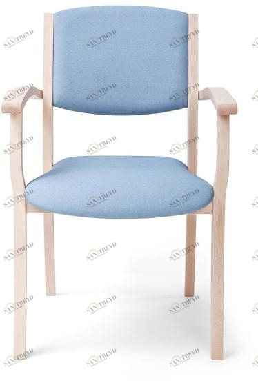 PIAVAL Штабелируемый тканевый стул с подлокотниками Polka | health & care 30-15/1