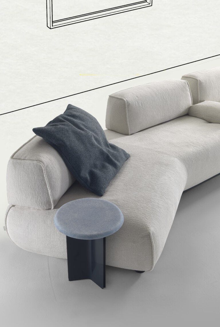 Круглый журнальный столик из натурального камня Marac Owen ARCH-00002445 - Вид №2