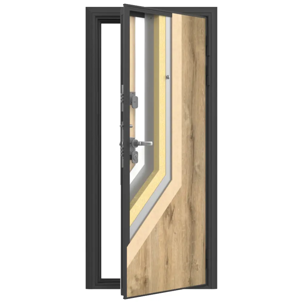 Дверь входная металлическая Премиум Плюс 99x205 см левая дуб галифакс 85186928 STLM-2082764 DOORHAN  - Вид №4