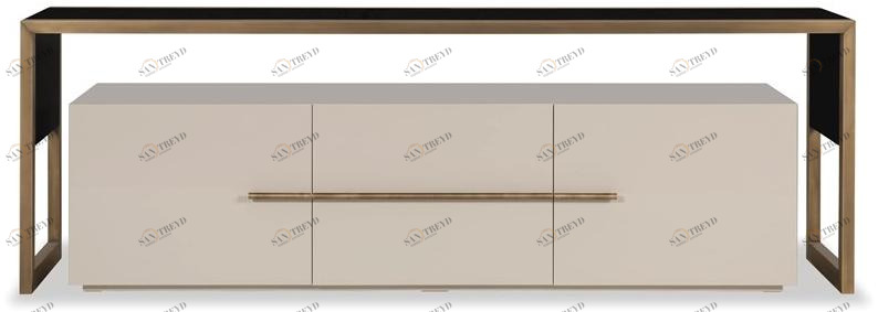 Stylish Club Тумба под ТВ из лакированного металла с откидными дверцами Bridge Scf.b02