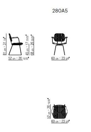 Садовый стул из полипропилена и стали Flexform Echoes Outdoor ARCH-00114257 - Вид №2