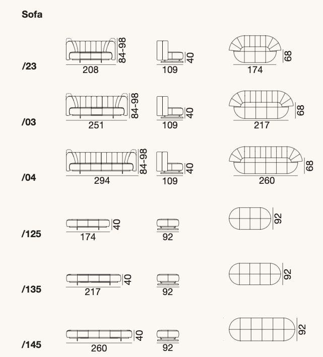 Секционный диван из кожи и ткани de Sede DS-888 ARCH-00050494 - Вид №3