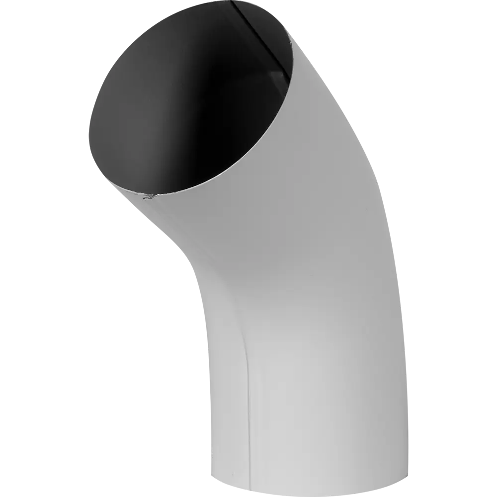 Колено трубы 55° D90 мм цвет белый ВЕГА STLM-2132164