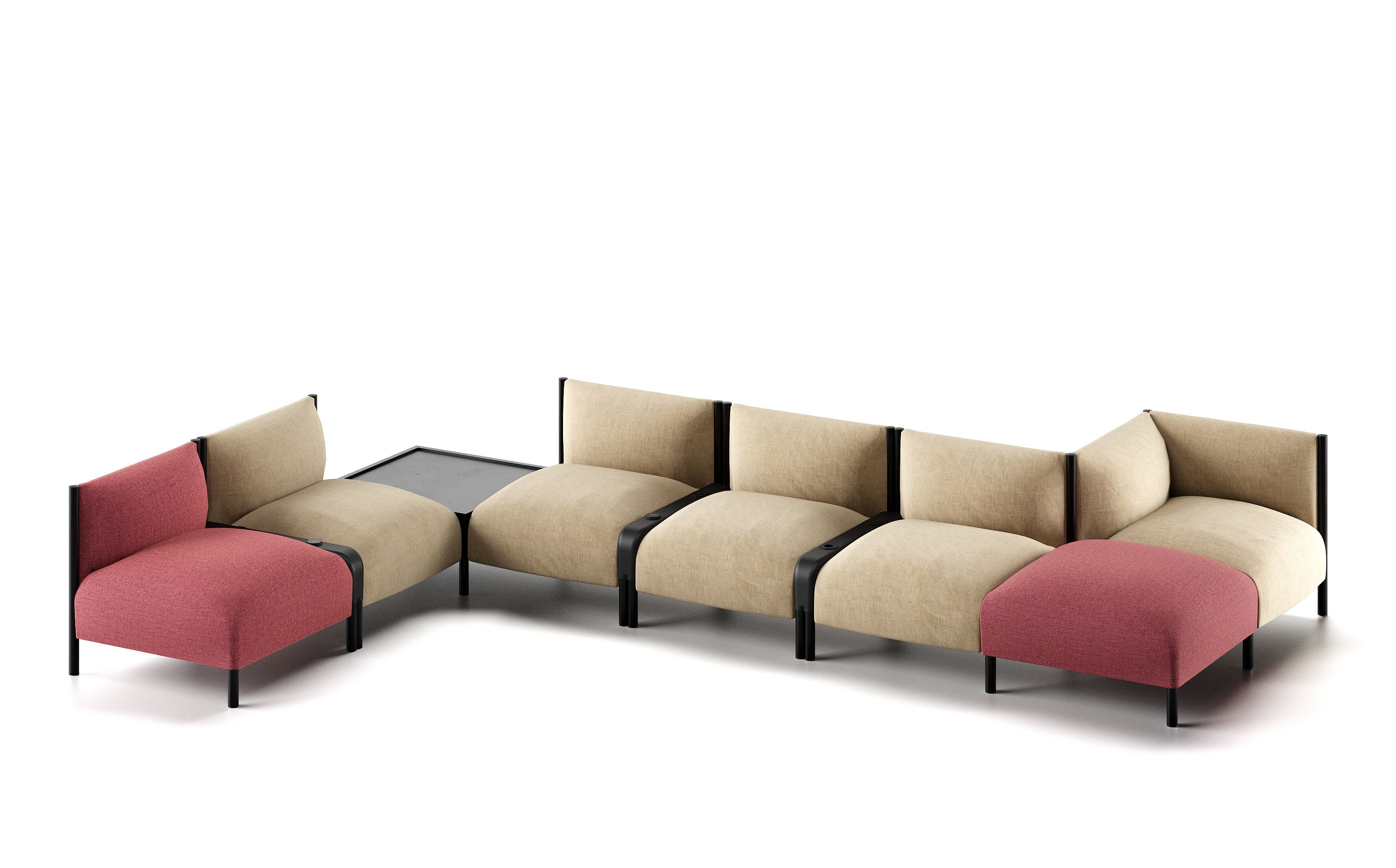 Модульный диван Infiniti вафли ARCH-00131977