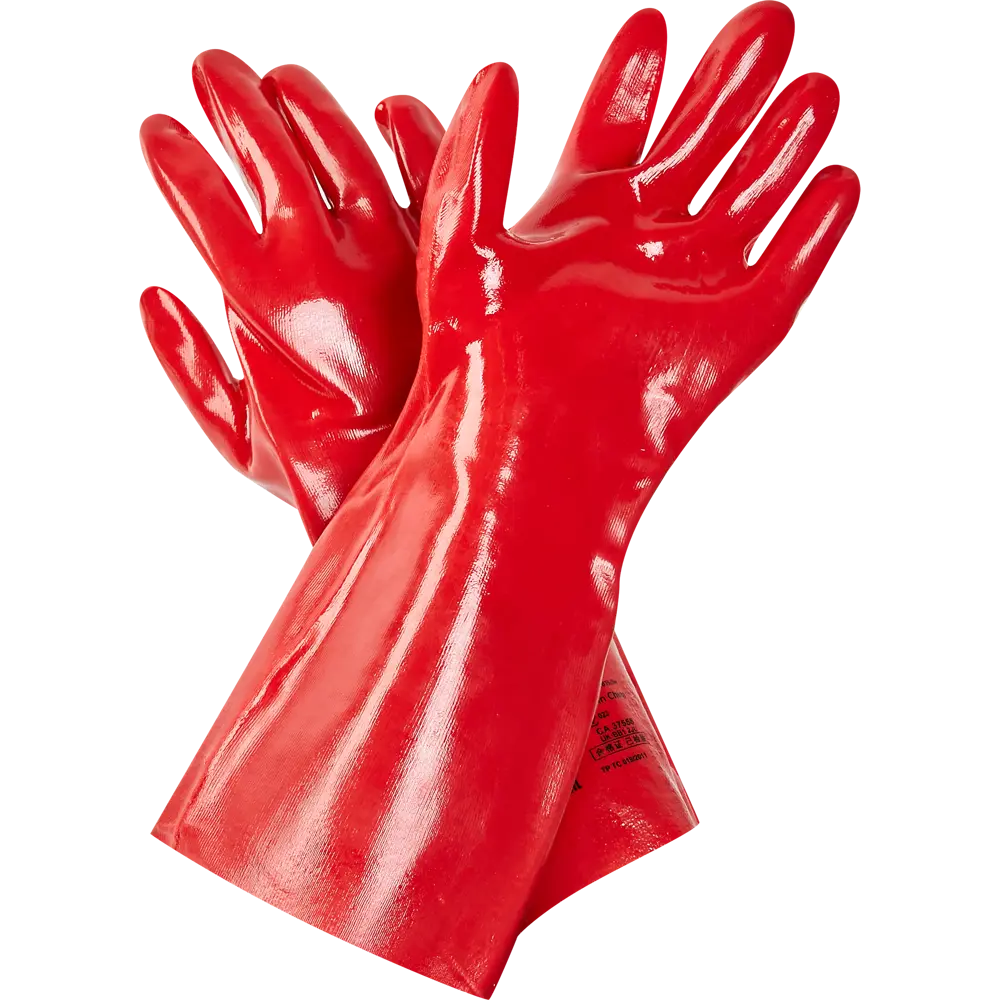 Защитные перчатки DELTA PLUS с ПВХ-покрытием для химических работ 82633048 STLM-0845975