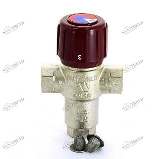 Термосмеситель WATTS AQUAMIX 62C диапазон 42-60˚C 1/2" В 10022122