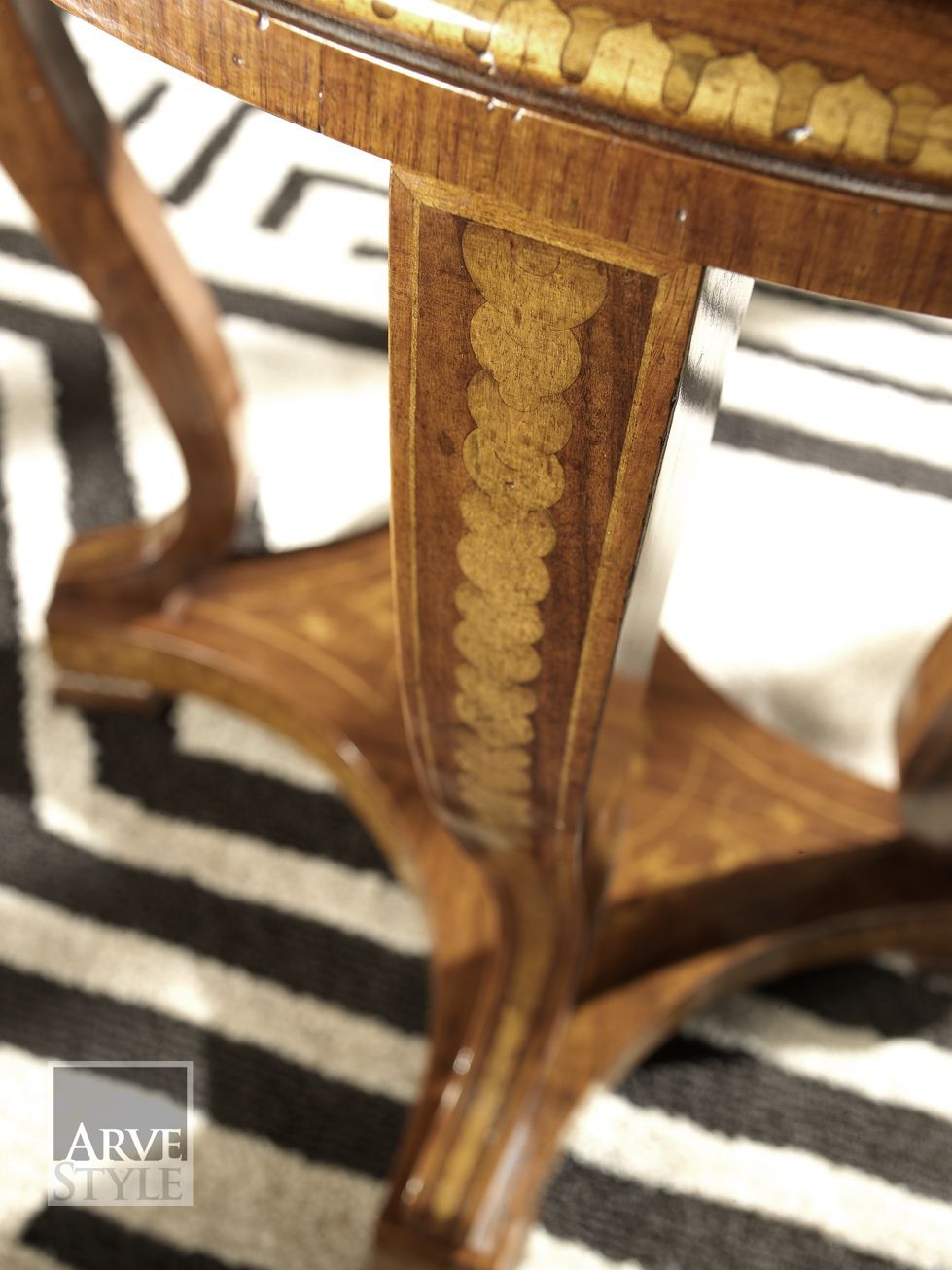 Высокий деревянный овальный журнальный столик для гостиной Arvestyle Orpheo Beetles ARCH-00066292 - Вид №6