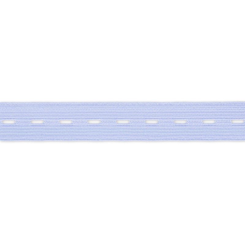 0120 цв. Лента эластичная 20 мм перфорированная №017 голубой Santreyd 