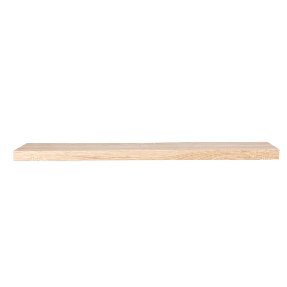 Настенная полка KONSENSA 100x23.5 см со скрытым креплением МДФ цвет дуб 89425854 STLM-2201676  - Вид №2