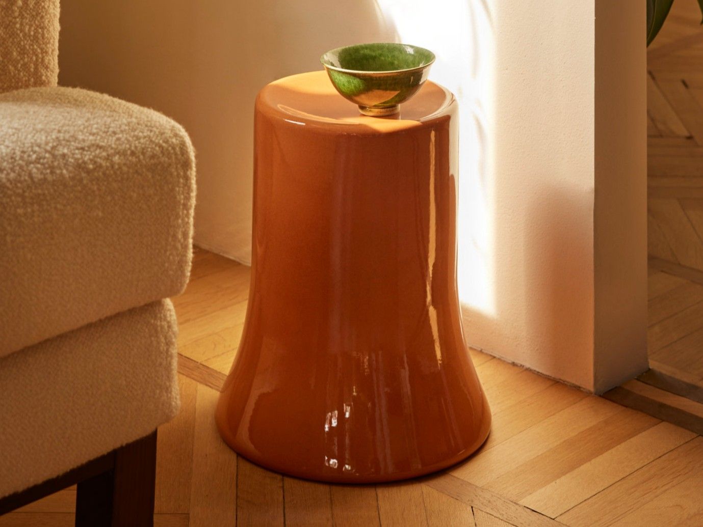 Круглый терракотовый журнальный столик Bolzan IN GIRUM ARCH-00093943 - Вид №1