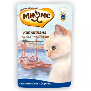 ПР0036751*12 Корм для кошек Катаплана по-португальски (с форелью) конс. пауч 85г (упаковка - 12 шт) МНЯМС