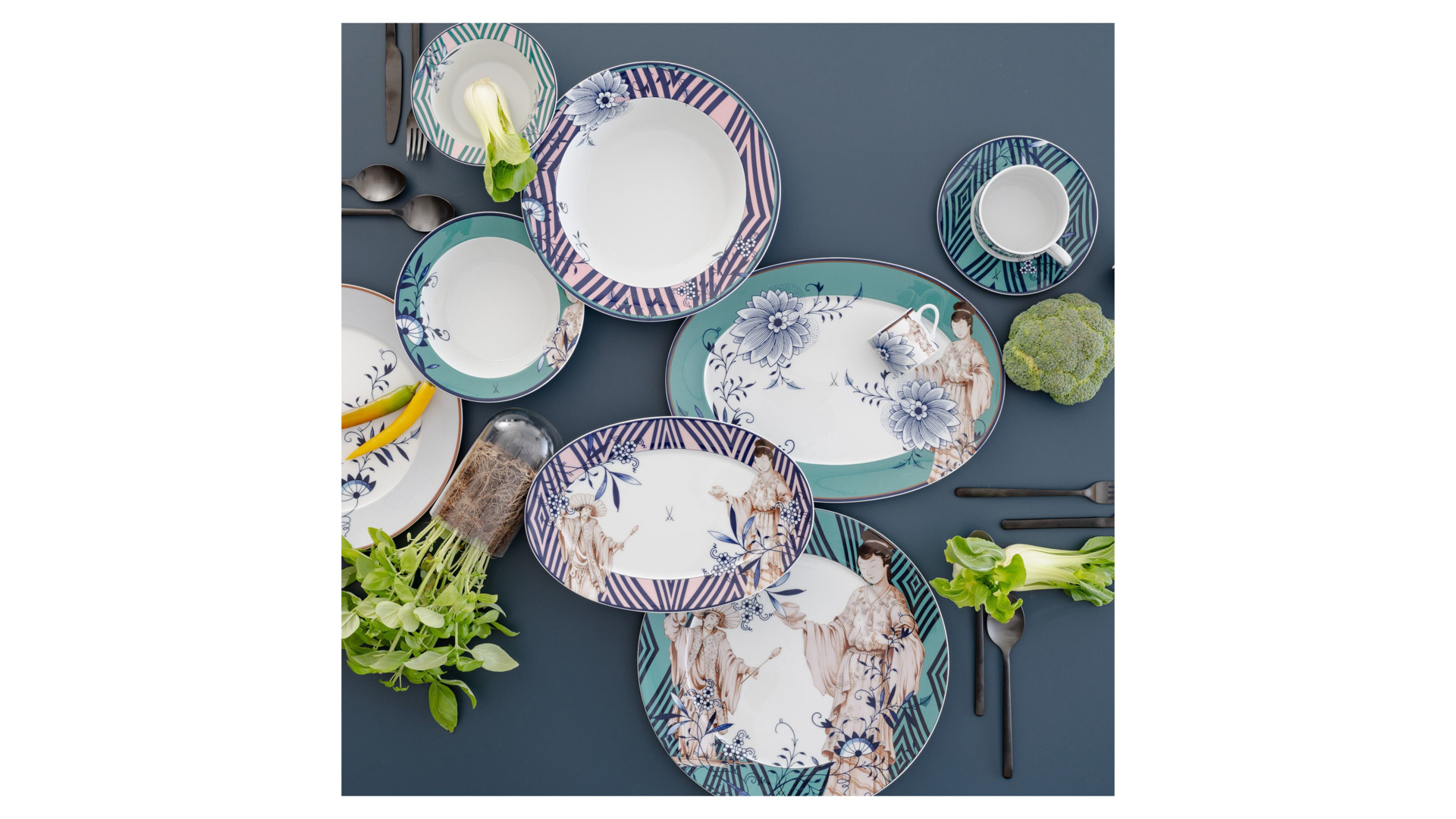 10663837 Meissen Блюдо Meissen "Коллаж. Благородный Китай" 30см Фарфор  - Вид №4