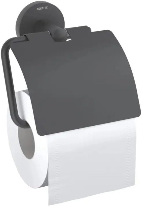 91649108 Держатель для туалетной бумаги Aquatek AQ4209MB цвет черный STLM-0990097