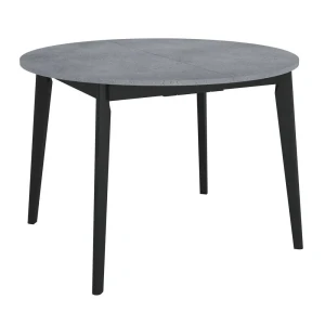 91104956 Стол круглый Bradex home Oslo 110x110 см ДСП цвет бетон/черный STLM-1411029