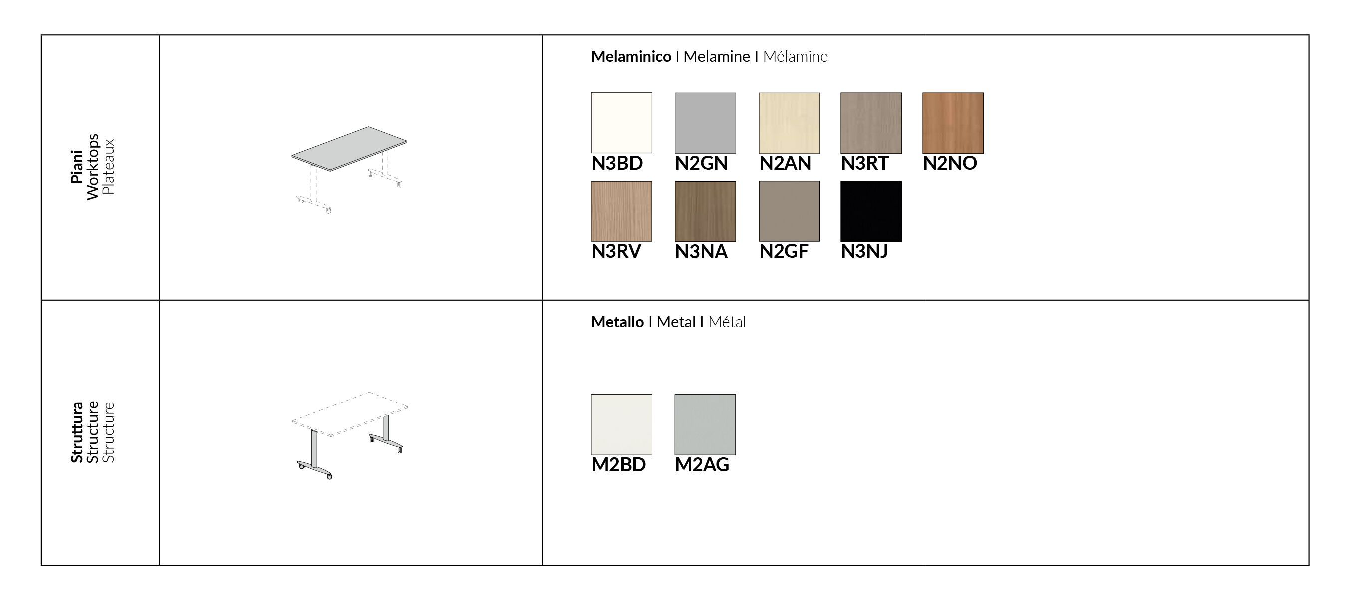 Прямоугольный стол из меламина с откидным верхом About Office Funny ARCH-00108148 - Вид №3