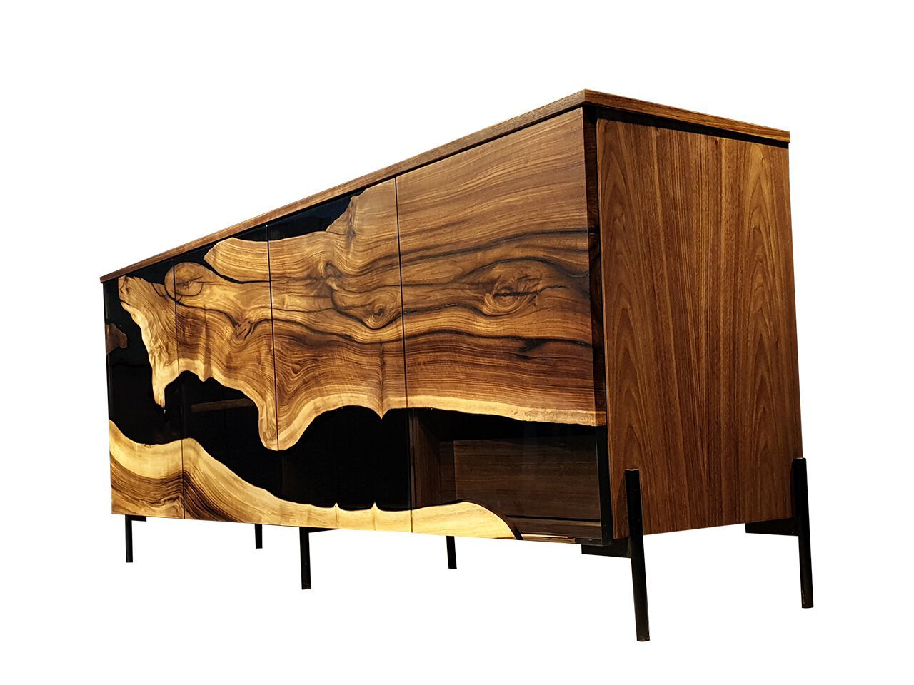 Шкаф из орехового дерева и смолы с распашными дверями Legnor LEG2408802 / LEG2408808 ARCH-00125659 - Вид №3