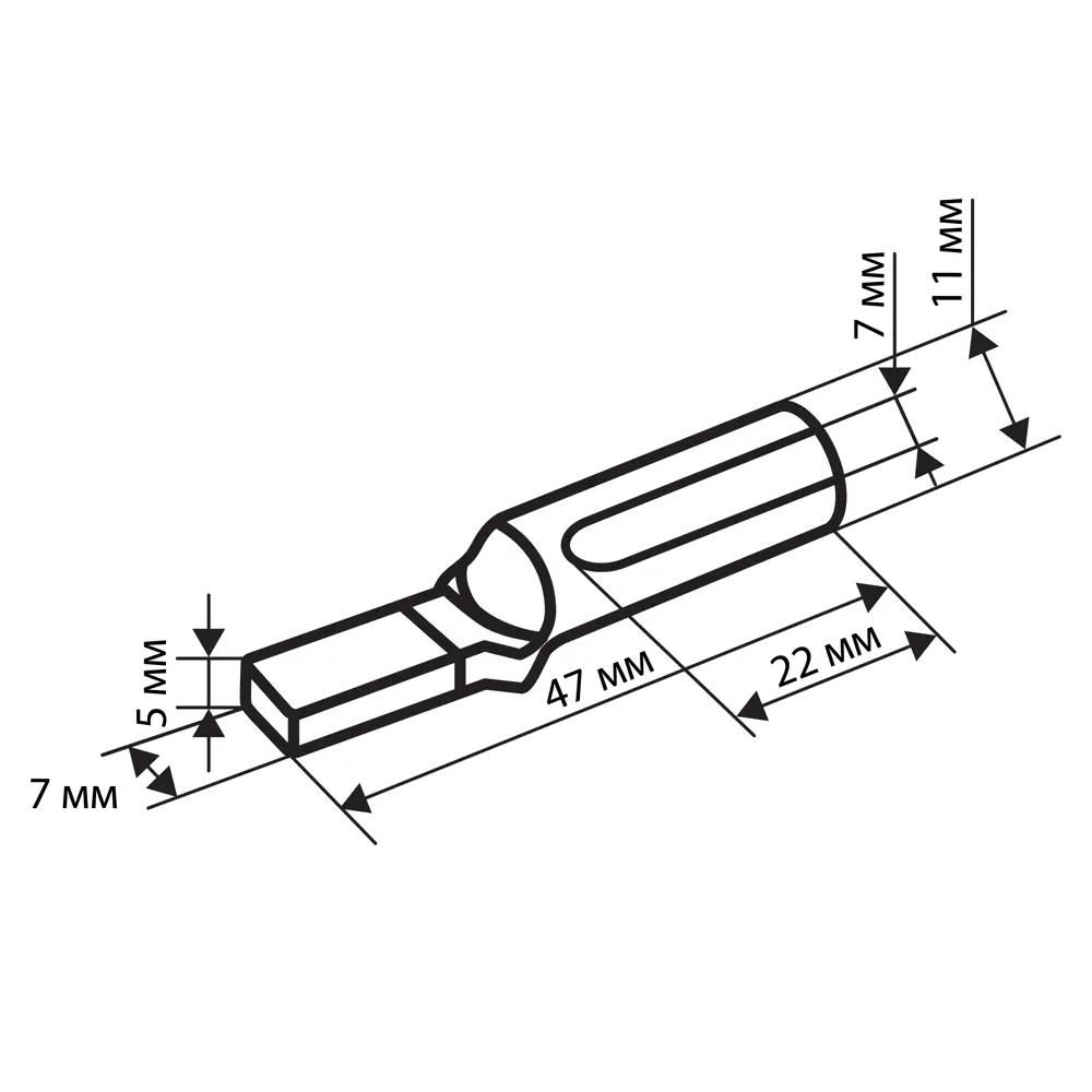 Наконечник штифтовой луженый DUWI для алюминиевых кабелей 25 мм² 87660317 STLM-1104196 - Вид №8