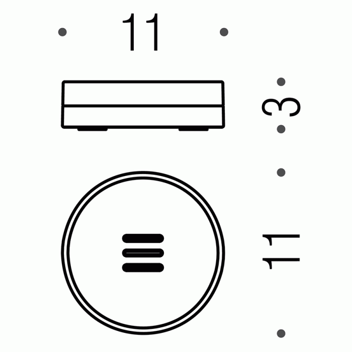 B5240-CBO Мыльница настольная (белая керамика) COLOMBO NORDIC Colombo Design - Вид №2