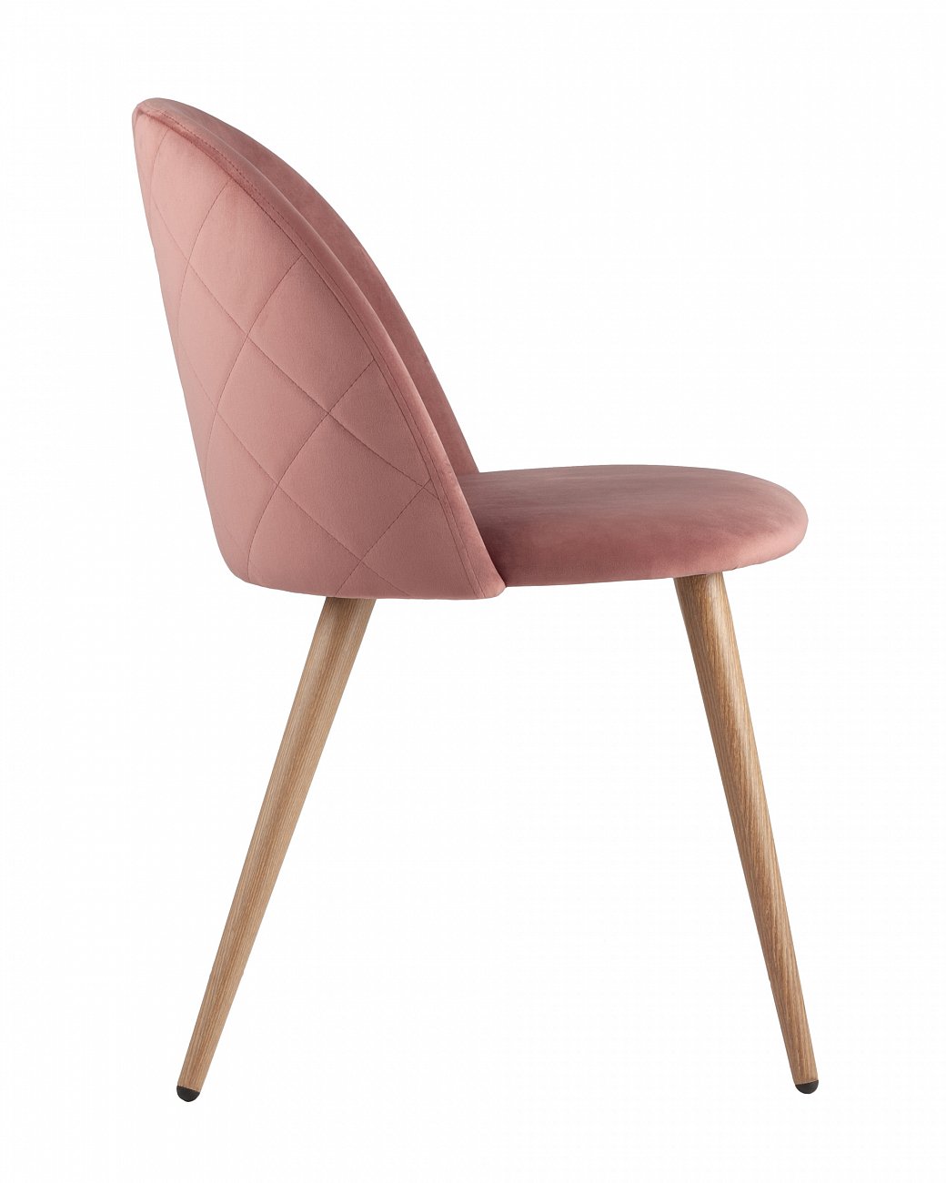 Стул с мягкой обивкой розовый с ромбами "Лион" STOOL GROUP ДИЗАЙНЕРСКИЕ 00-3881977 Розовый  - Вид №1