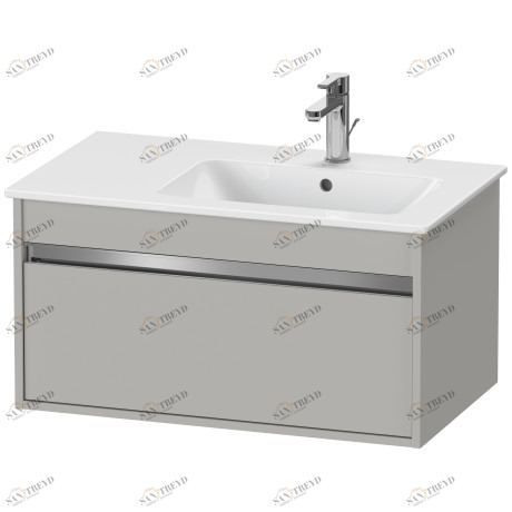 KT641900707 Ketho Тумбочка подвесная Бетонно-серый матовый декор Duravit