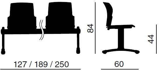 Quadrifoglio Сиденье на полипропиленовой балке College sun-id-1436436 - Вид №1