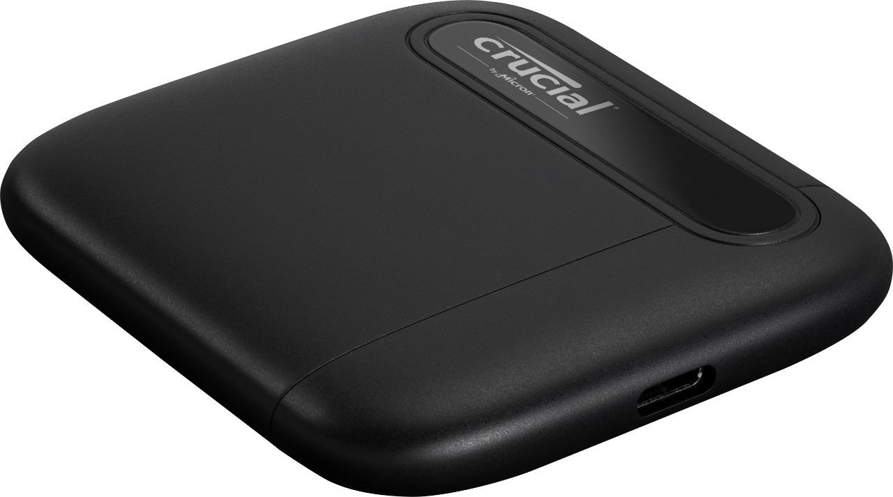 CT2000X6SSD9 2000gb x6 portable ssd, usb 3.1 gen-2 type-c, read speeds up to 540mb/s, black Crucial Santreyd  - Вид №2