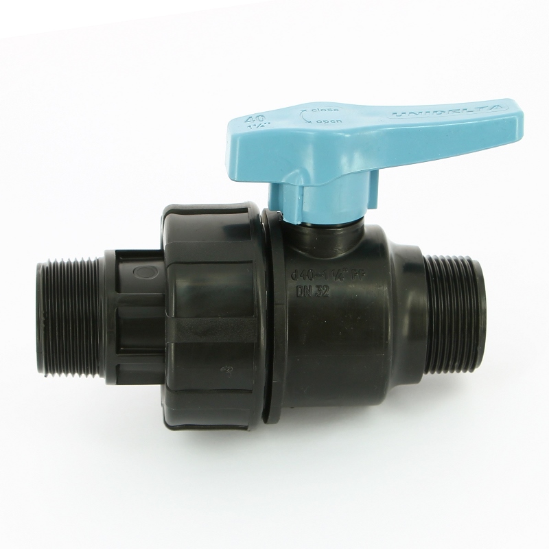 Кран НН Unidelta 1"1/4 для труб ПНД полипропилен PP-B 1074005005001