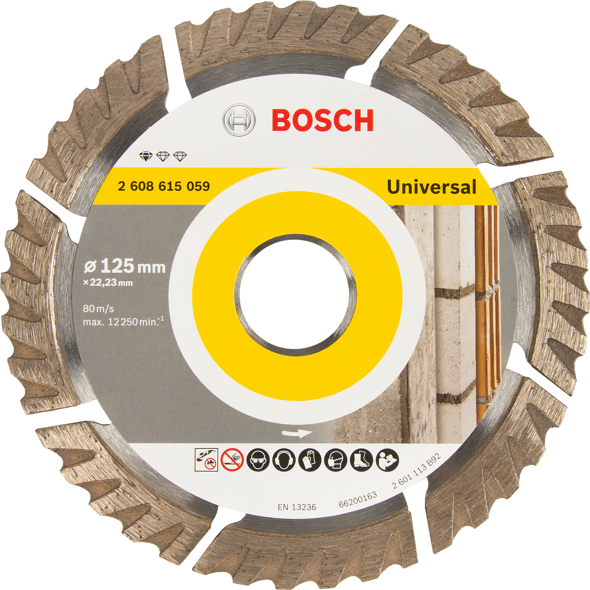 80158969 Диск отрезной универсальный Bosch Stf Universal, 125x22 мм STLM-0013821 BOSCH PROFESSIONAL