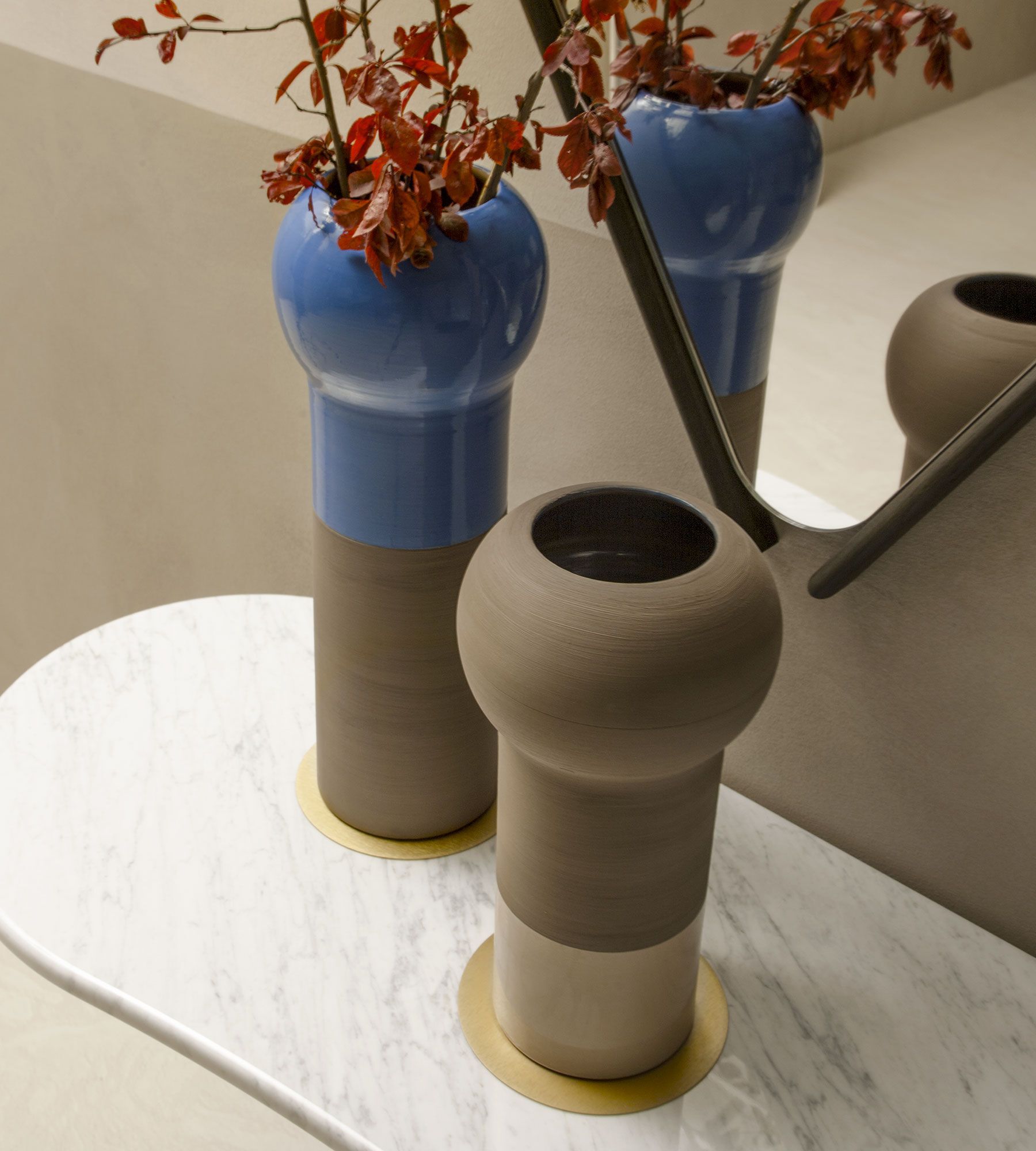 Глиняная ваза ручной работы Morica Design IBISCO JARDIN ARCTIQUE ARCH-00124773 - Вид №4