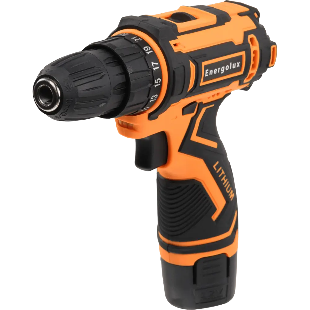 Аккумуляторная дрель-шуруповерт Energolux ДА12ЛМ/2 с двумя батареями 89433415 STLM-1572315