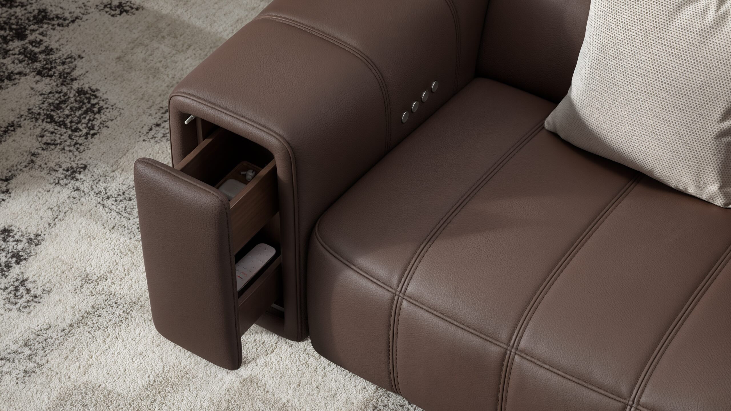 Кожаное кресло для домашнего кинотеатра Sofanella Linera ARCH-00019610 - Вид №4