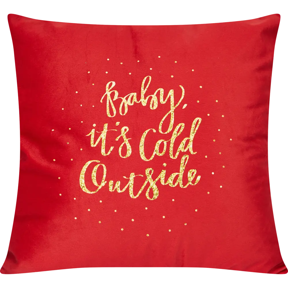 Подушка Холодный путь 45x45 см цвет красный SEASONS STLM-2017324