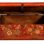 FUBR002 Красная лакированная китайская шкатулка ijlbrown  - Вид №7